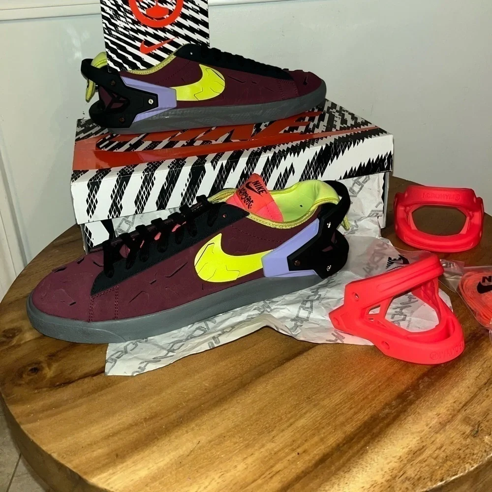 Nike x ACRONYM Blazer Low leather trainers